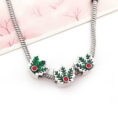 Alloy Rhinestone European Beads