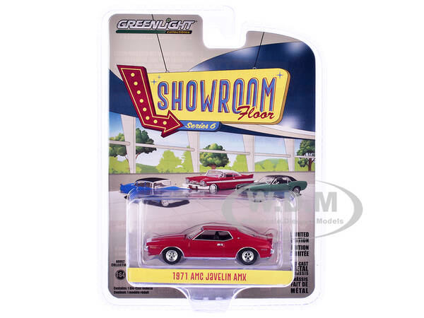1971 AMC Javelin AMX Matador Red with White Hood Stripe \
