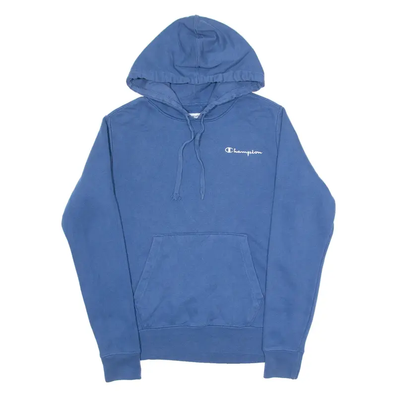 CHAMPION Mens Blue Hoodie S
