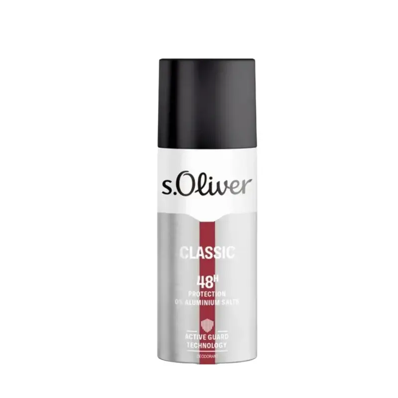 S. Oliver Classico Idratante 48H Deodorante Spray Per Uomo 150 ml