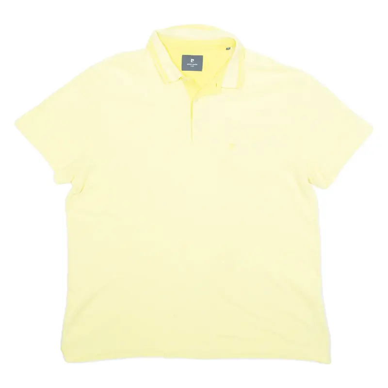 PIERRE CARDIN Mens Polo Shirt Yellow XL