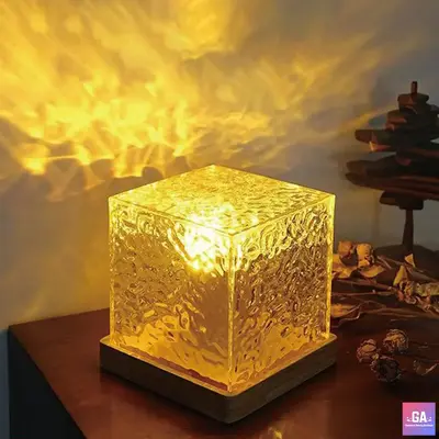 Wave ripple night light,Northem 16 Color Lights Ocean Wave Projector Light, Colors Gradual Rotating Fame Water Lamp