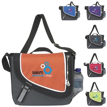 25 Promotional A Step Ahead Messenger - Headphone Port & Organizer