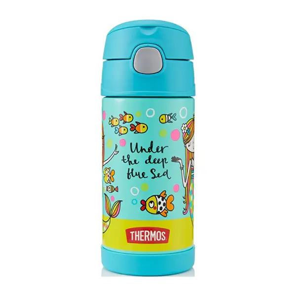 Thermos Thermos Per Bambini Funtainer Con Cannuccia - Sirena 355 Ml