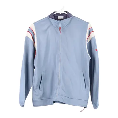 Age 11-12 Diadora Track Jacket - Large Blue Polyester