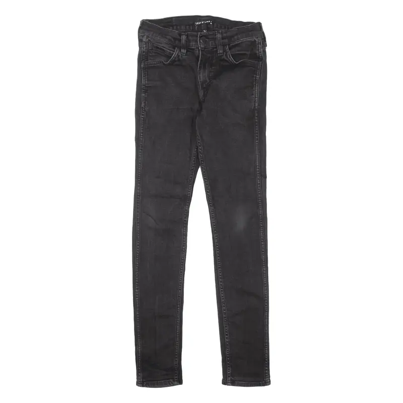 LEVI'S Line 8 Jeans Black Denim Slim Skinny Mens W28 L32