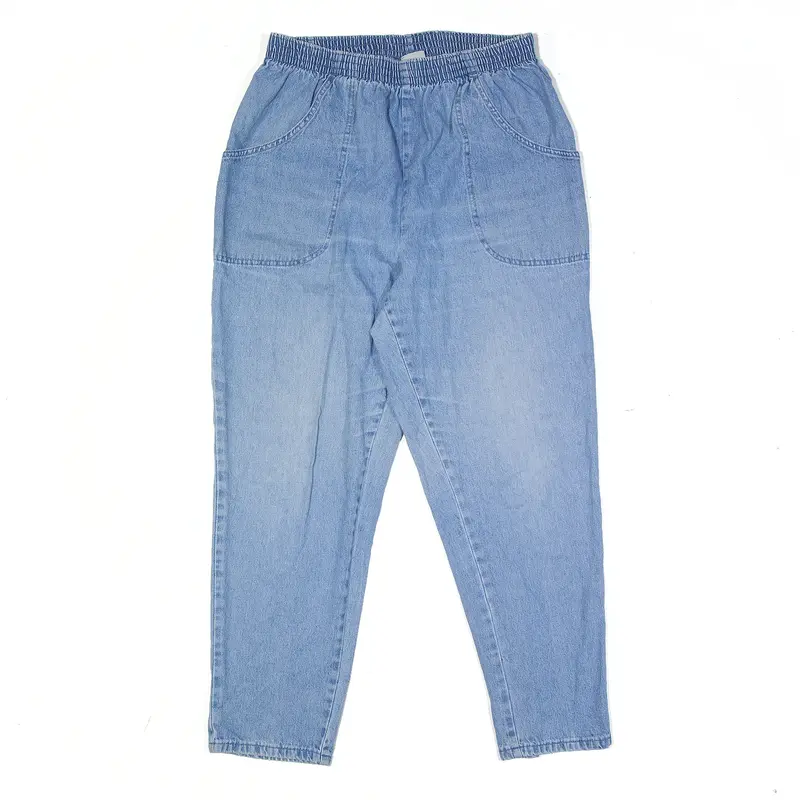 CASCADE BLUES Jeans Blue Denim Relaxed Mom Stone Wash Womens W28 L27