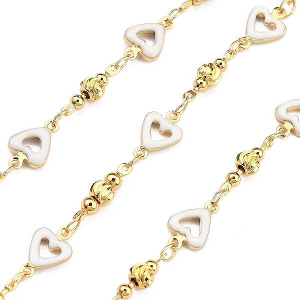 Brass Heart Link Chains
