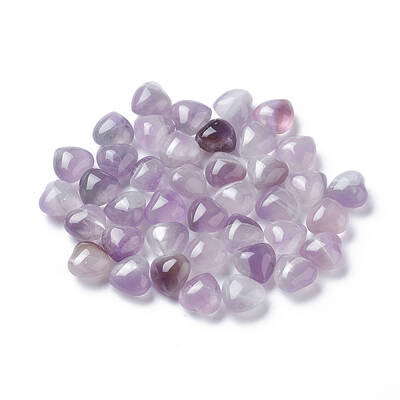 Natural Amethyst Heart Love Stone