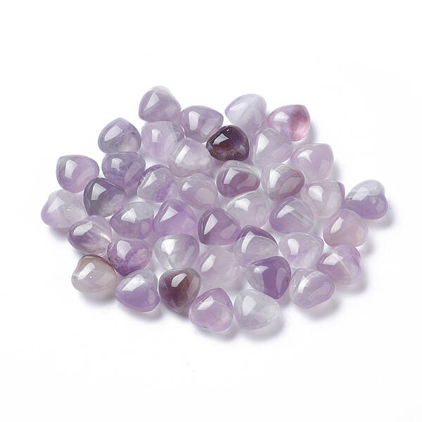 Natural Amethyst Heart Love Stone