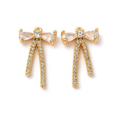 Brass Micro Pave Cubic Zirconia Pendants