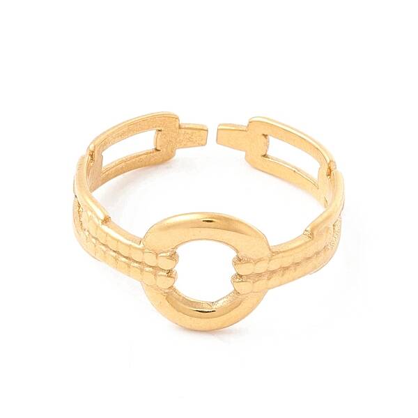 Ion Plating(IP) 304 Stainless Steel Cuff Ring