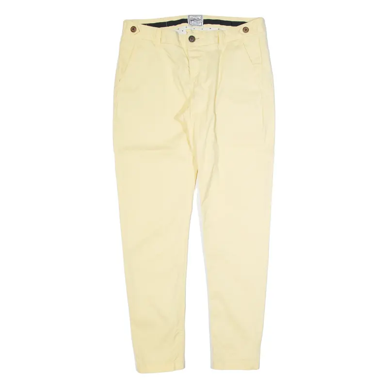 SUPERDRY Womens Trousers Yellow Slim Skinny W32 L30