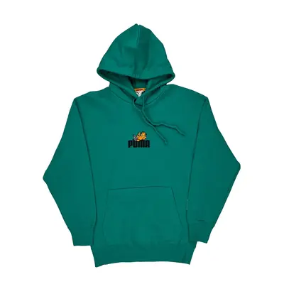 Garfield Puma Graphic Hoodie - XS Green Cotton