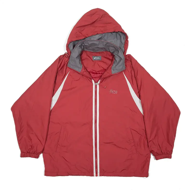 ASICS Jacket Red Mens XL