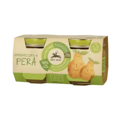 Alce nero Organic Pear Puree Alce Nero 2x80g