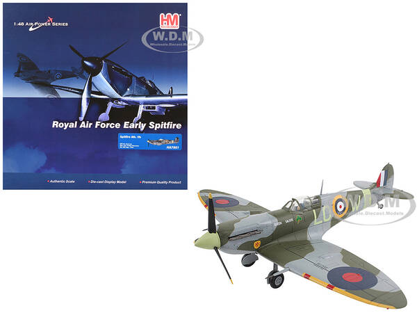 Supermarine Spitfire Mk Vb Fighter Aircraft BM124 Squadron Leader Brendan Paddy Finucane No. 602 Squadron (1942) Royal Air Fo...