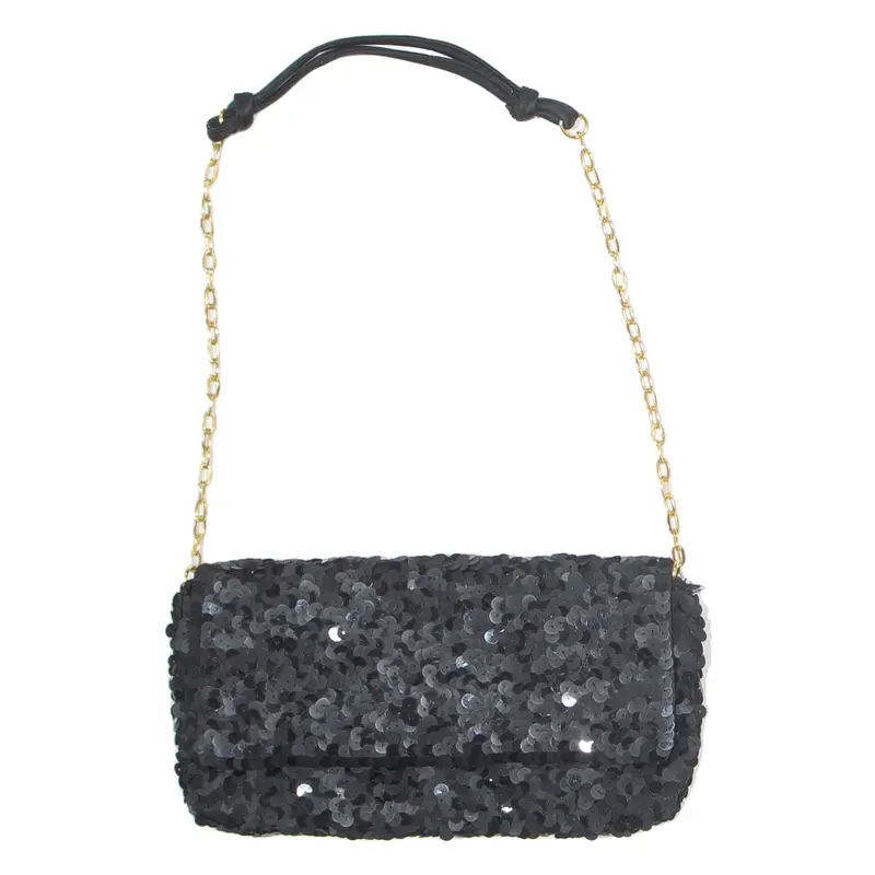 MARTISSIMA Sequin Womens Shoulder Bag Black