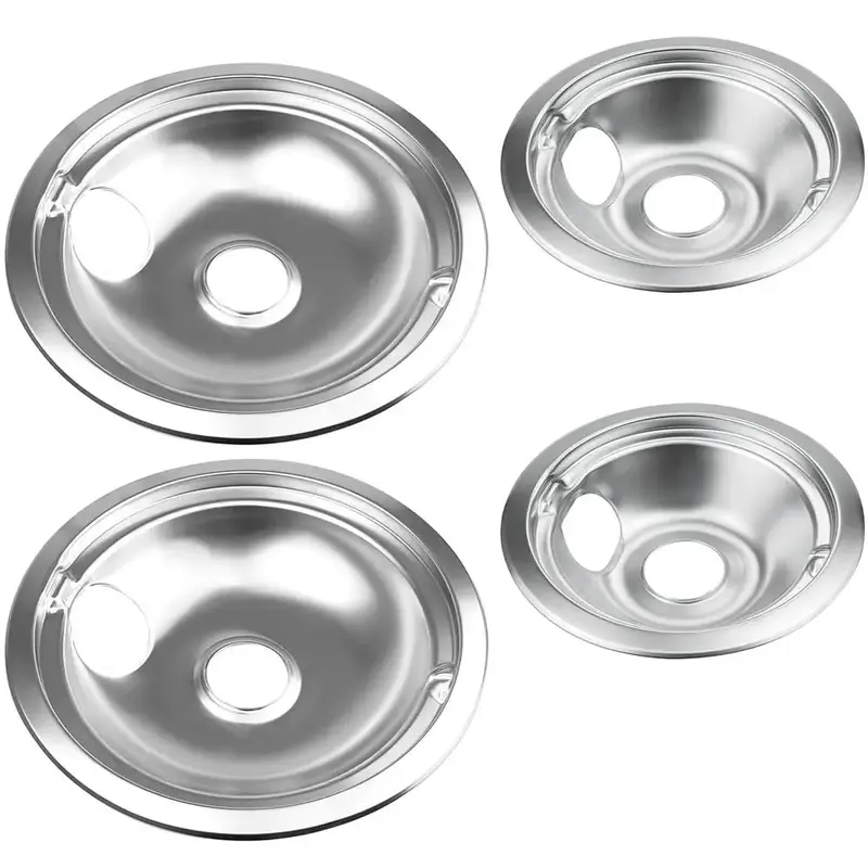 Electric Stove Burner Cover, Replacement Drip Pan for GE & Hotpoint & Kenmore Electric Stove, Replacement Drip Pans for WB31...