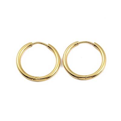 Ion Plating(IP) 304 Stainless Steel Huggie Hoop Earrings