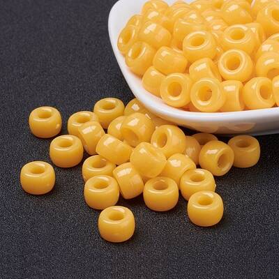 Opaque Acrylic European Beads