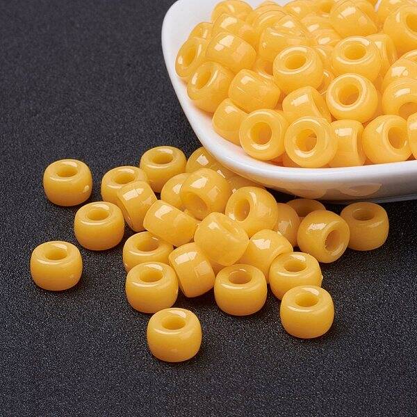Opaque Acrylic European Beads