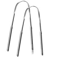 Stainless Steel Tongue Cleaner, 2 Counts Professional Tongue Scraping Tool for Oral Care, Daily Durable Tongue Cleaning Oral ...
