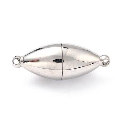 Tarnish Resistant 304 Stainless Steel Magnetic Clasps with Loops