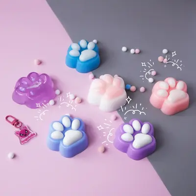 [Easter Toys]Sticky Handmade Silicone Catpaw Taba Squishy Perfect for Kids & Adults Easter Gift Basket Essentials for Kids
