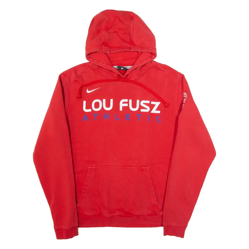 NIKE Lou Fusz Athletic Mens Red Hoodie USA S
