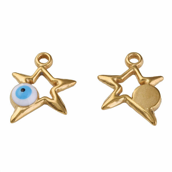 304 Stainless Steel Enamel Pendants