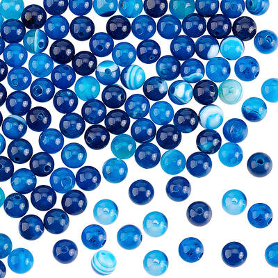 2 Strands Natural Agate Beads