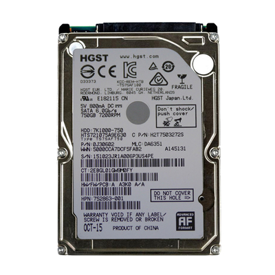 752863-001 HP 750GB 7200RPM SATA 6Gb/s 32MB Cache 2.5-inch Hard Drive