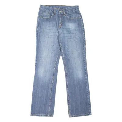 LEVI'S 505 Womens Jeans Blue Regular Straight Stone Wash W27 L29