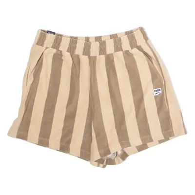 PUMA Towelling Mens Casual Shorts Brown Striped L W28