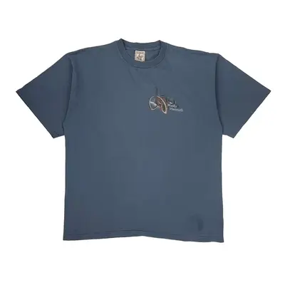 Mammoth Alore Graphic T-Shirt - 2XL Blue Cotton