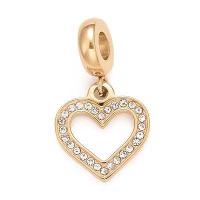 304 Stainless Steel European Dangle Charms
