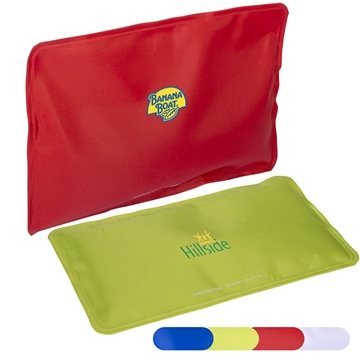 100 Custom Nylon Covered Gel Hot-Cold Pack - Non-toxic & Reusable