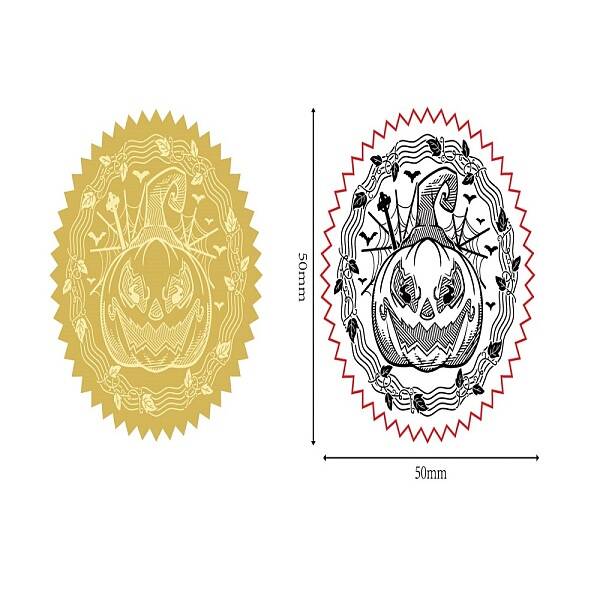 Self Adhesive Gold Foil Embossed Stickers