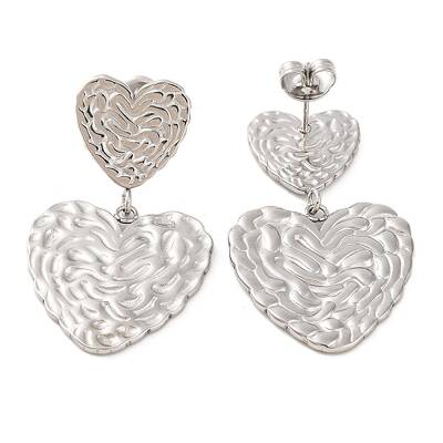 Tarnish Resistant 304 Stainless Steel Stud Dangle Earrings