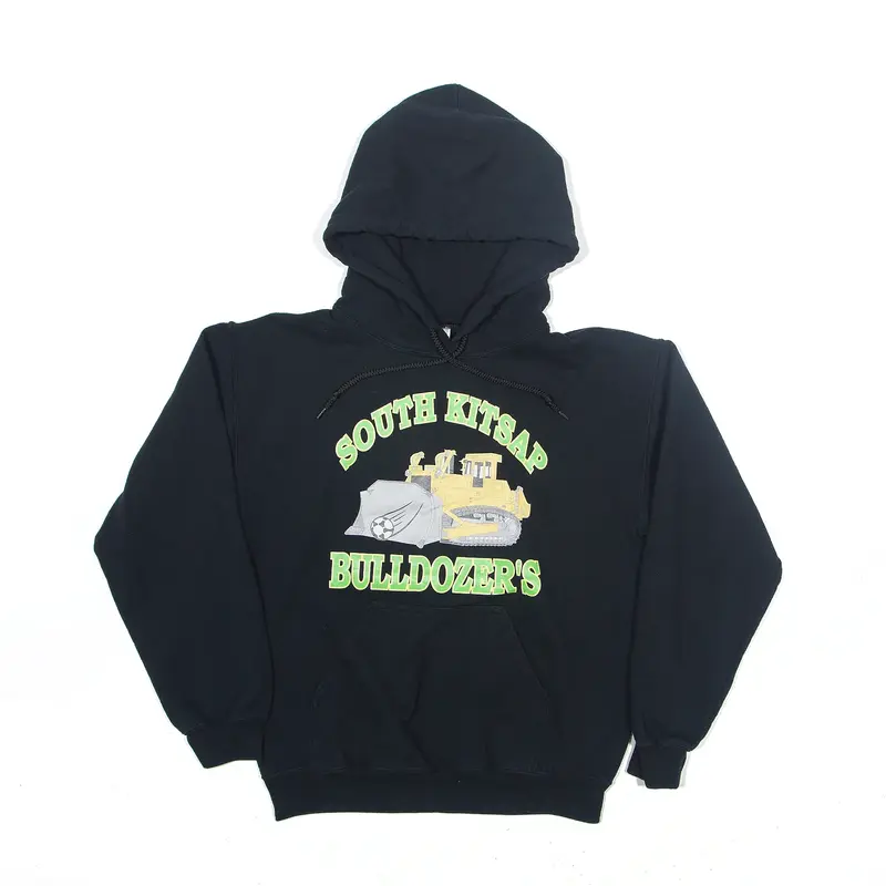 GILDAN South Kitsap Bulldozers Hoodie Black Pullover Mens S