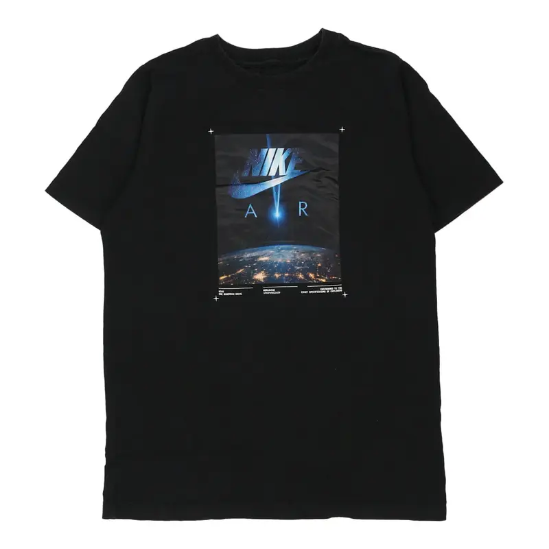 Age 10 Nike Graphic T-Shirt - XL Black Cotton