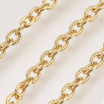 Ion Plating(IP) Handmade 304 Stainless Steel Cable Chains