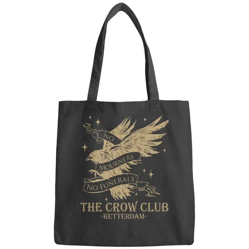 Six Of Crows Book Bags, Ketterdam Crow Club Book
