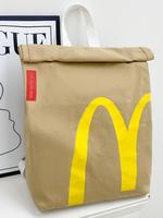 Creative Mcdonald's Bag Design Backpack Bags, Large Capacity Student Class Backpack, Cute and Versatile Backpack for Women & ...