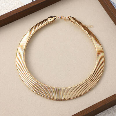 Alloy Wide Choker Necklaces for Women