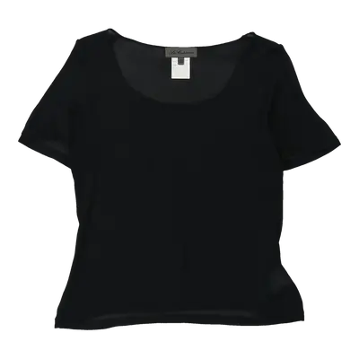 Les Copains T-Shirt - Medium Black Viscose
