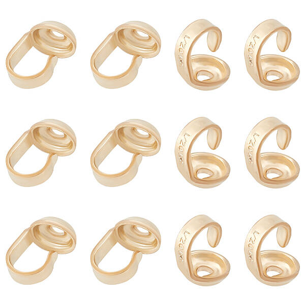 12Pcs Brass Bead Tips
