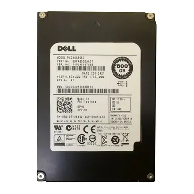 0PG19T Dell 800GB Multi-Level Cell SAS 12Gb/s Hot-Pluggable 2.5-Inch Solid State Drive for PowerEdge Servers