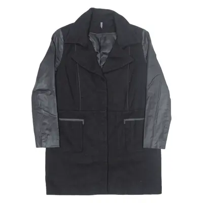 NAF NAF Jacket Black Wool Womens M